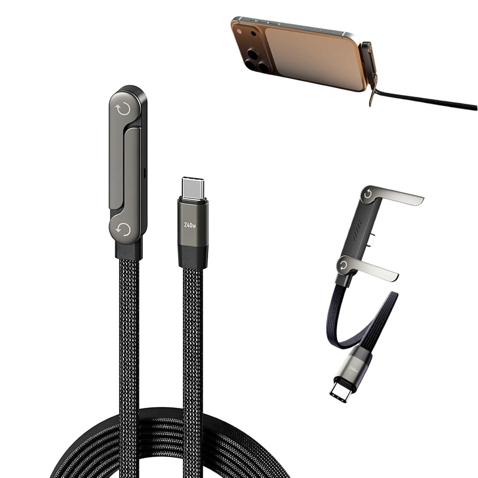 2-in-1 Invisible Stand Charging Cable 🔥 FLAT 50% OFF – LIMITED TIME OFFER 🔥